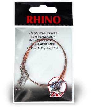0,39mm Rhino Steel Trace 7x7 0,7m 9kg 2 pieces