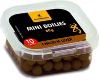Mini Boilie, pre-drilled brown Chicken Liver 10mm 60g