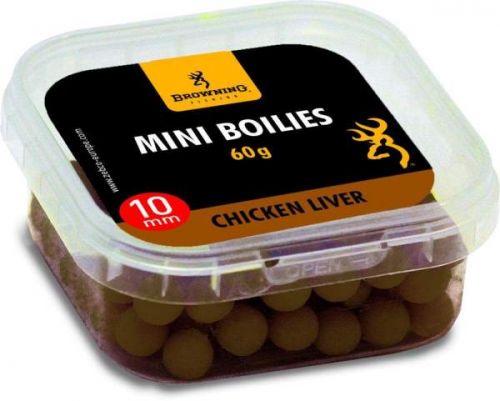 Mini Boilie, pre-drilled brown Chicken Liver 10mm 60g
