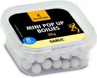 Mini Pop-up Boilie, pre-drilled white/nature Garlic 8mm 30g