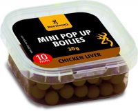 Mini Pop-up Boilie, pre-drilled brown Chicken Liver 10mm 30g
