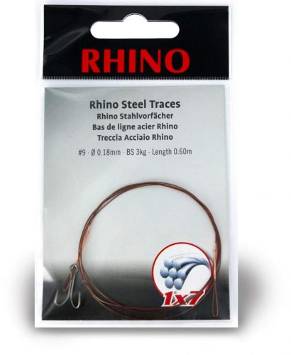 #5 Rhino Steel Trace 1x7 7kg 0,24mm 1 pieces 0,6m