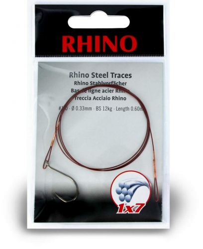 #2 Rhino Steel Trace 1x7 8kg 0,27mm 1 pieces 0,6m