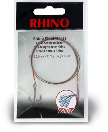 #5 Rhino Steel Trace 7x7 12kg 0,42mm 1 pieces 0,6m
