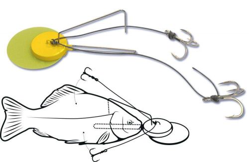 #2/0 Dead Bait Jig Rig yellow 100kg