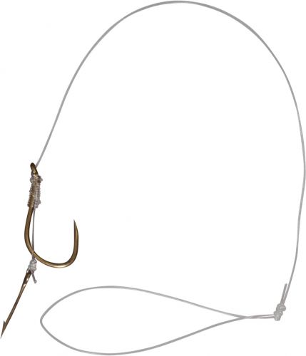 #14 Feeder Method hook-to-nylon with boilie needle bronze 6lbs 0,18mm 10cm 8 pieces