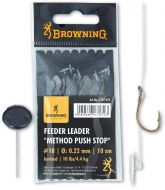 #10 Feeder Leader Method Push Stop bronze 10lbs 0,22mm 10cm 6pcs