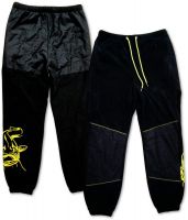 XXXL Fleece Pants black/yellow
