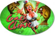 Sticker Crazy Clinic 14,5cm 9,5cm