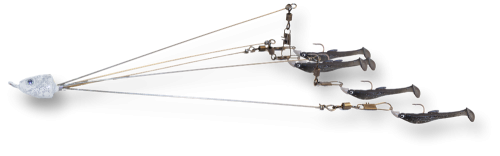 Umbrella Rig 5 Arm Tenn Shad 3 Blade