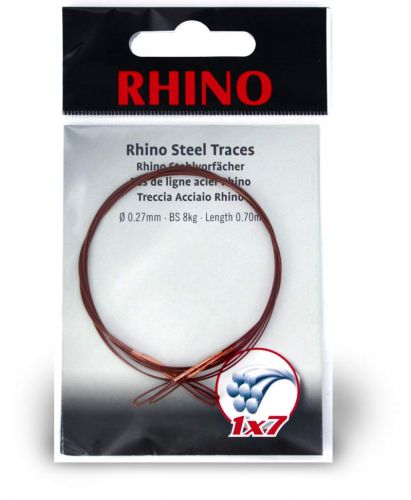 0,21mm Rhino Steel Trace 1x7 0,7m 5kg 2 pieces