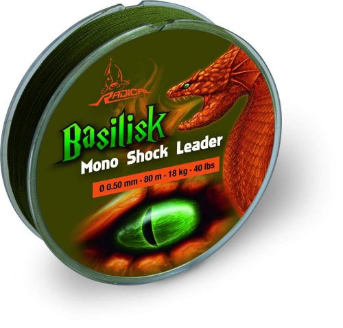 0,5mm Basilisk Mono Shock Leader 80m 18kg