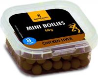Mini Boilie, pre-drilled brown Chicken Liver 8mm 60g